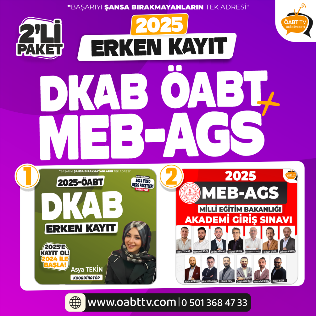 2025 DKAB ÖABT & AGS Paketi ÖABT TV